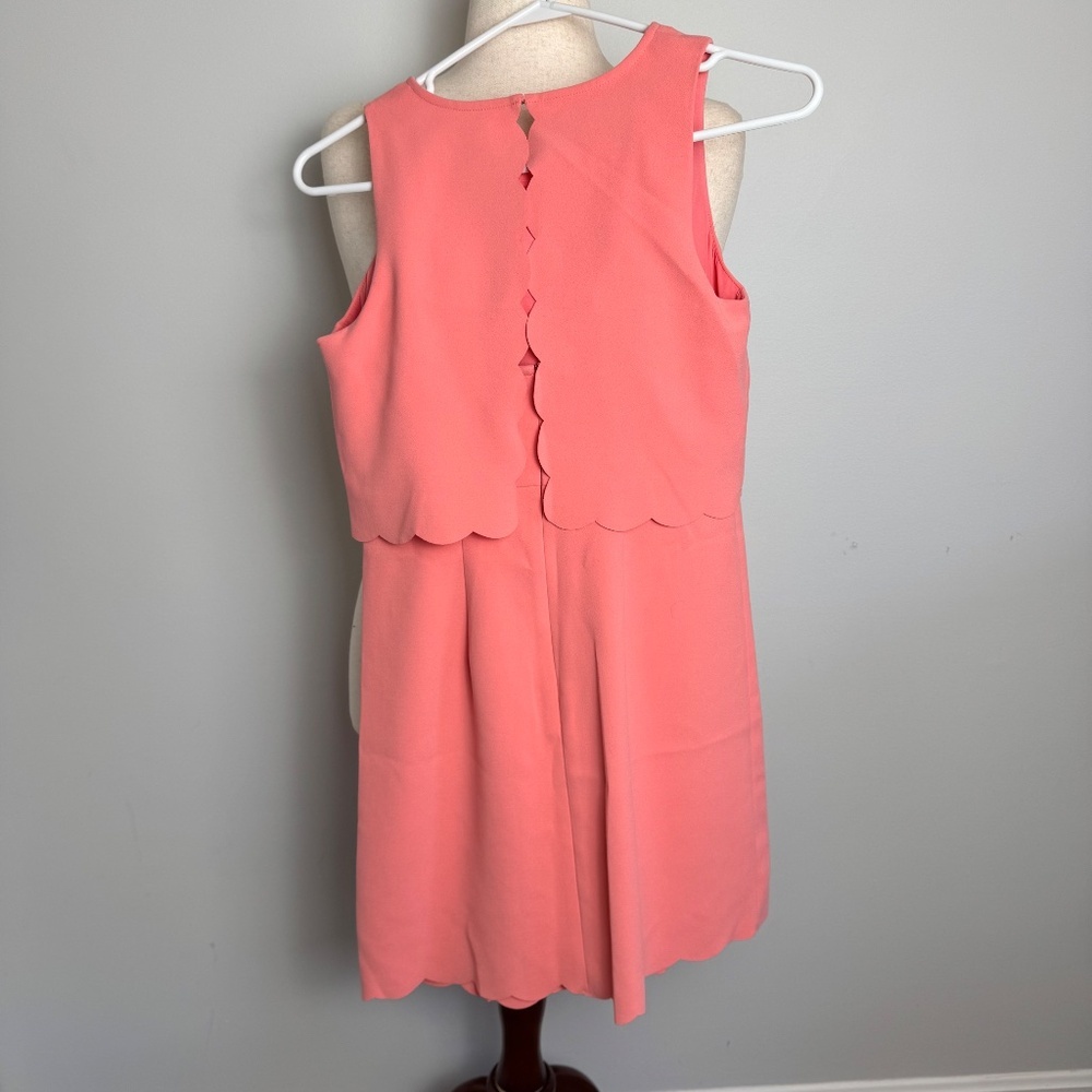 Loft Scalloped Coral Dress - Picture 2 of 8